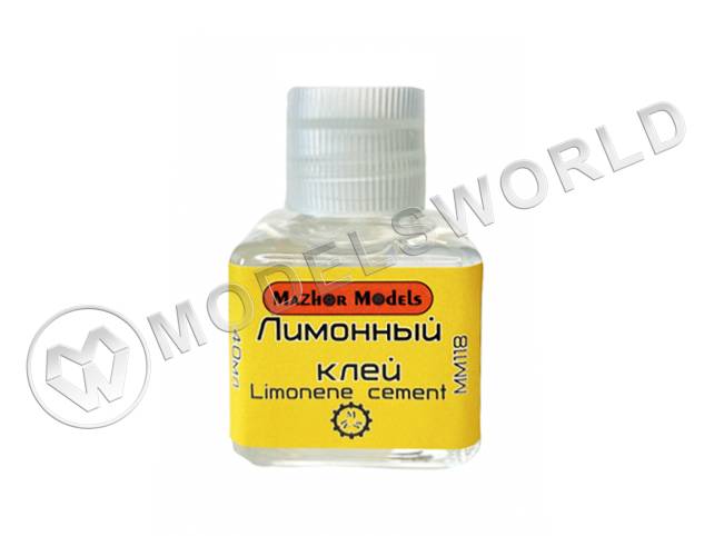 Клей модельный Mazhor Models средний лимонный, 40 мл - фото 1