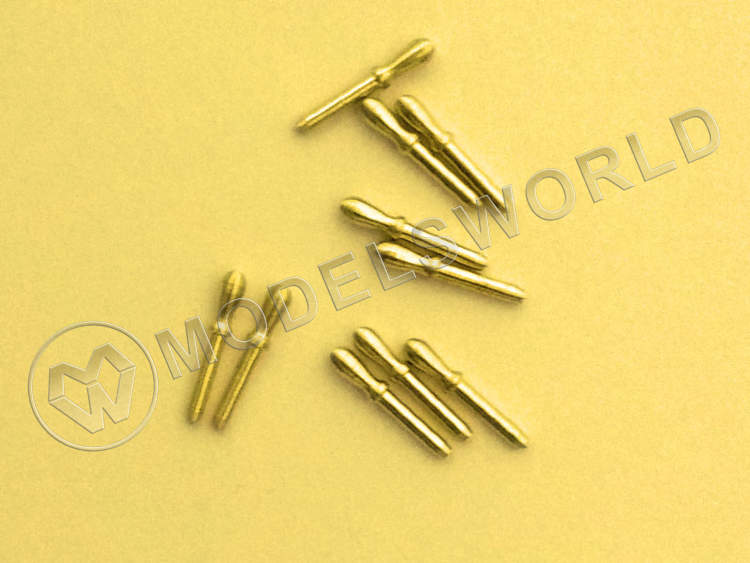 Нагель точеный 8 мм, латунь, 10 шт - фото 1