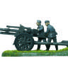 Немецкая 105 мм гаубица 18/18М с расчетом. Масштаб 1:72