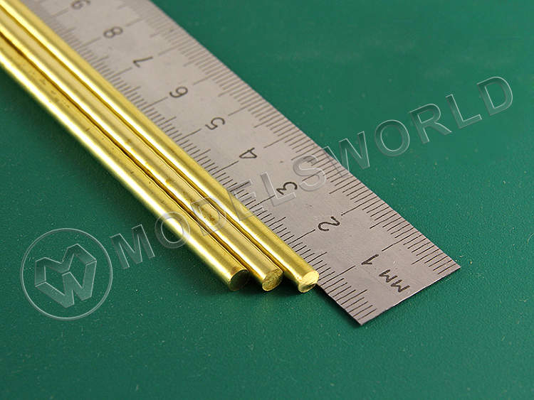 Пруток латунный 4 мм, 3 шт - фото 1