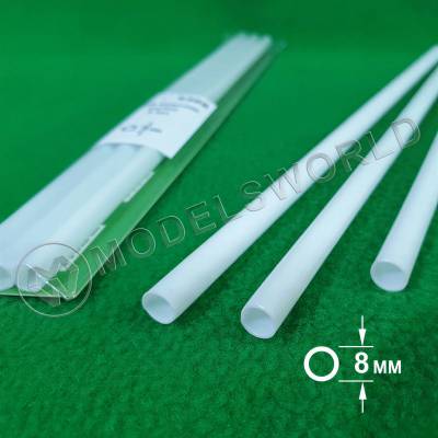ABS пластик трубка диаметр 8 мм, длина 250 мм, 3 шт