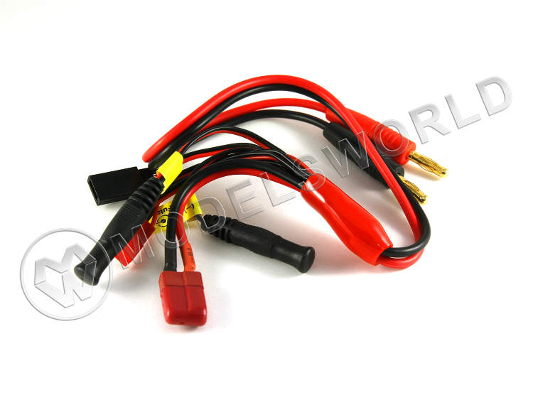 Кабель зарядки универсальный AMASS, косичка, 4 мм бананы - фото 1