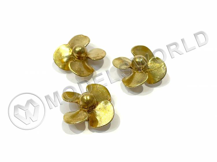 Винт 4-х лопастной 17.5 мм Арктика, 3 шт. Масштаб 1:350 - фото 1