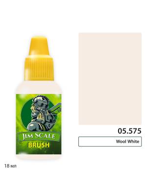 Акриловая краска под кисть Jim Scale Кремовый белый / Wool White, 18 мл