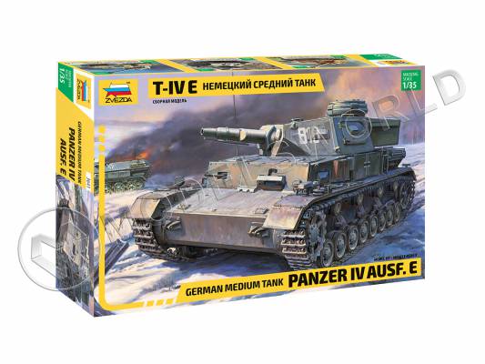 Склеиваемая пластиковая модель Немецкий танк Т-IV E. Масштаб 1:35