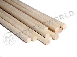 Комплект круглая заготовка, береза. Диаметр 11 мм, длина 50 см, 30 шт