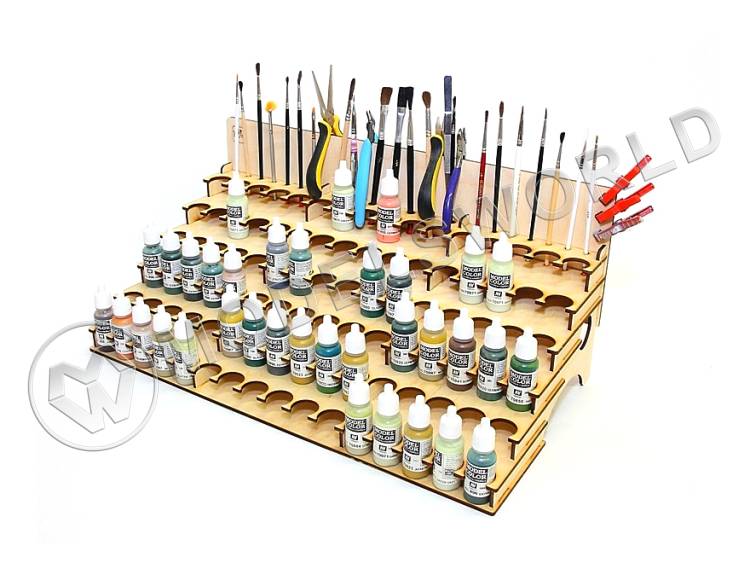 Органайзер под краску 26 мм с отверстиями под кисточки - фото 1