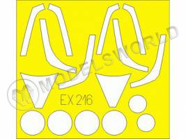 Окрасочная маска на F-16CJ, Italeri. Масштаб 1:48