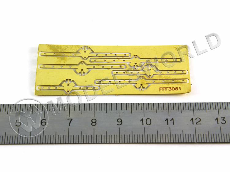 Петли руля 19х1.4 мм латунь 0.3 мм, 3 пары - фото 1