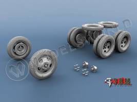 Колеса "Резинообъединение" для ГАЗ-ААА\БА-3-6-10. Масштаб 1:35