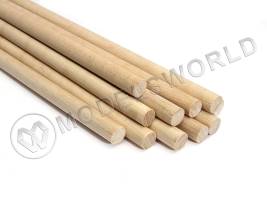 Комплект круглая заготовка, береза. Диаметр 12 мм, длина 50 см, 20 шт