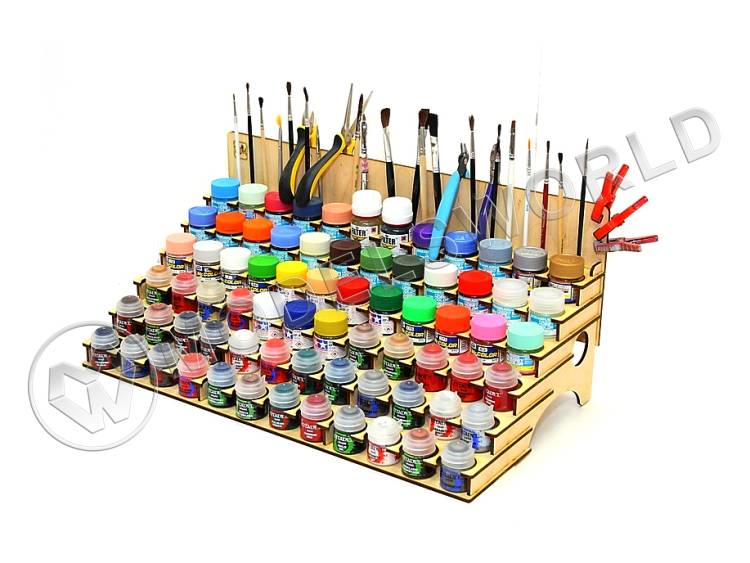 Органайзер под краску 36 мм. с отверстиями под кисточки Органайзер под краску 36 мм. с отверстиями под кисточки - фото 1