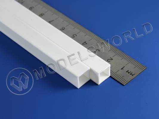 Квадратная пластиковая трубка 9.5 мм, 2 шт