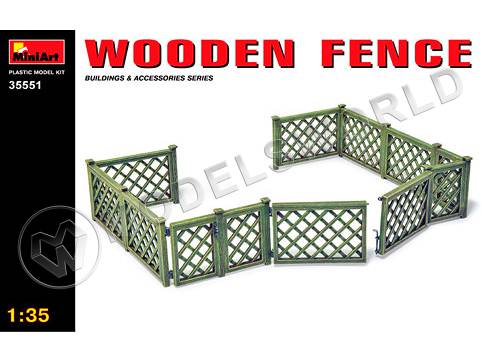 Деревянная ограда. Масштаб 1:35