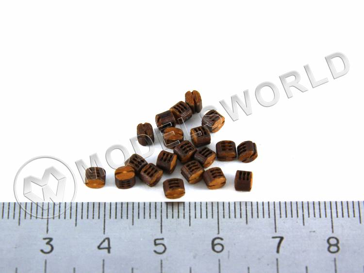 Блок трехшкивный 3.5 мм, груша, 10 шт Блок трехшкивный 3.5 мм, груша, 10 шт - фото 1