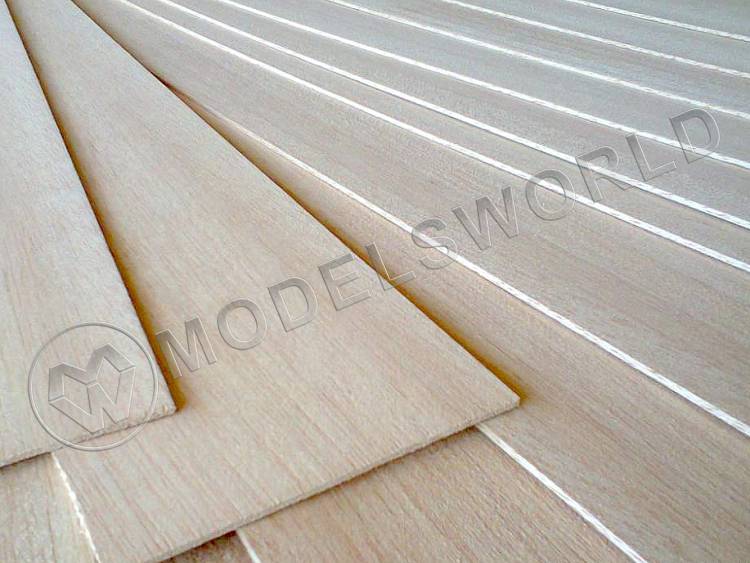 Полоски авиационной фанеры 2.0х40х1500 мм - фото 1