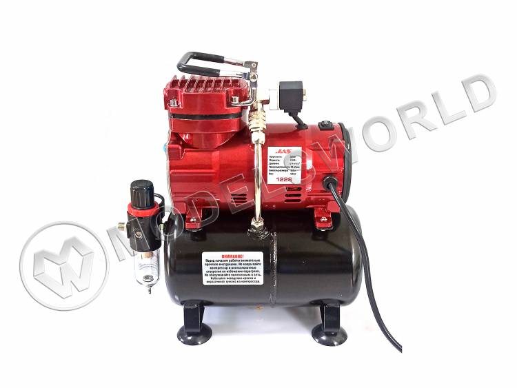 Компрессор JAS 1228, с регулятором давления, автоматика, два режима работы, ресивер - фото 1
