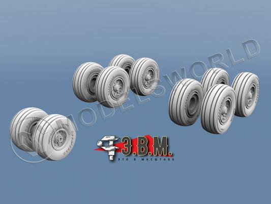 Колеса шасси Boeing 757-200, Звезда. Масштаб 1:144