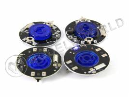 Колёсный адаптер пластиковый 1/10 с подсветкой 4 шт. (Голубой)