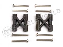 Пластины фиксации осей рычагов подвески TRAXXAS, 2 шт, 8 осей рычагов