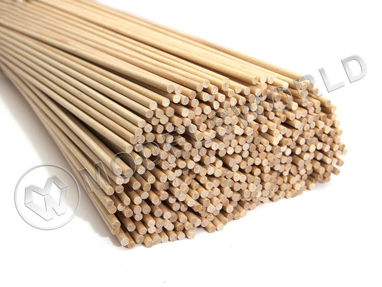 Круглая заготовка, береза. Диаметр 4 мм, длина 50 см (1 шт) - фото 1