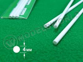 ABS пластик пруток круглый 4 мм, длина 250 мм, 3 шт