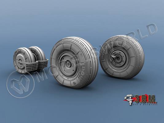 Колеса шасси МиГ-29 (9-13). Масштаб 1:72