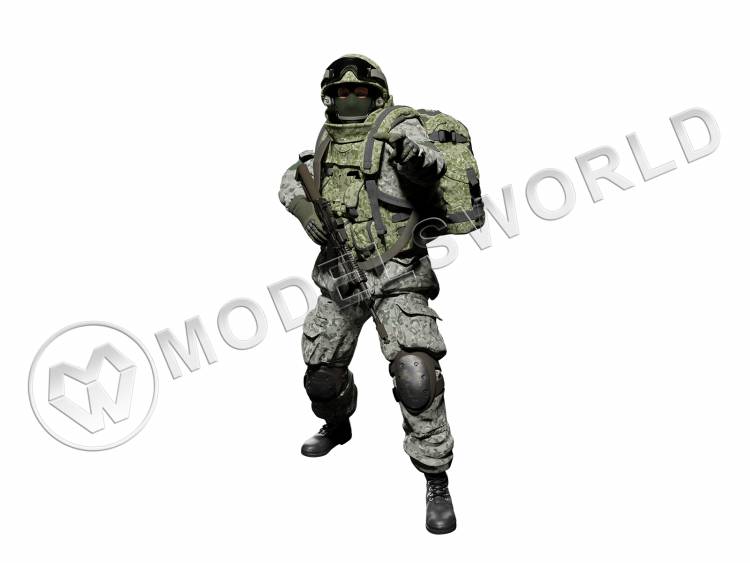 Фигура военного Спецназа России, поза 2. Масштаб 1:35 - фото 1