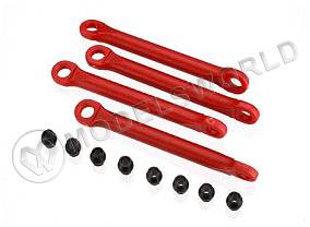 Тяга и шаровый наконечник в сборе для автомоделей TRAXXAS Slash, 4 шт. масштаб 1:16