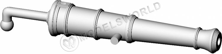 Фальконет, калибр 1/2 фунта, 18.9 мм, фотополимер, 2 шт. Масштаб 1:64 - фото 1