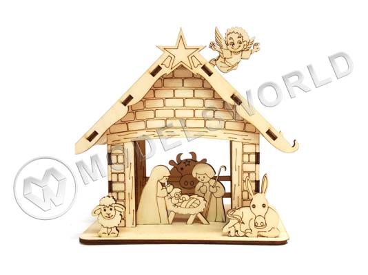 Новогодний домик. Библейская сценка
