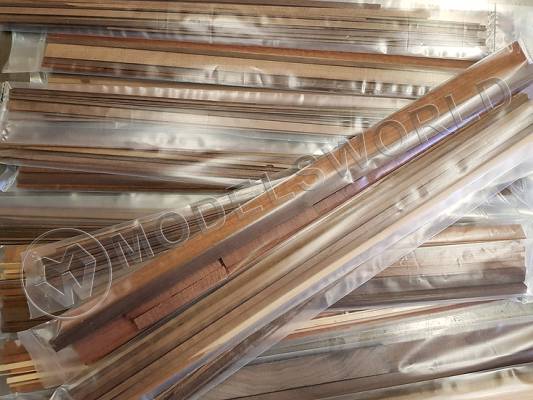 Набор №8. Рейки нестандартных размеров (обрезки), орех