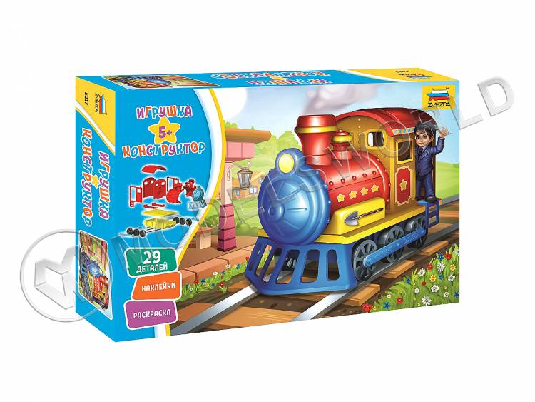 Игрушка конструктор. Паровоз - фото 1