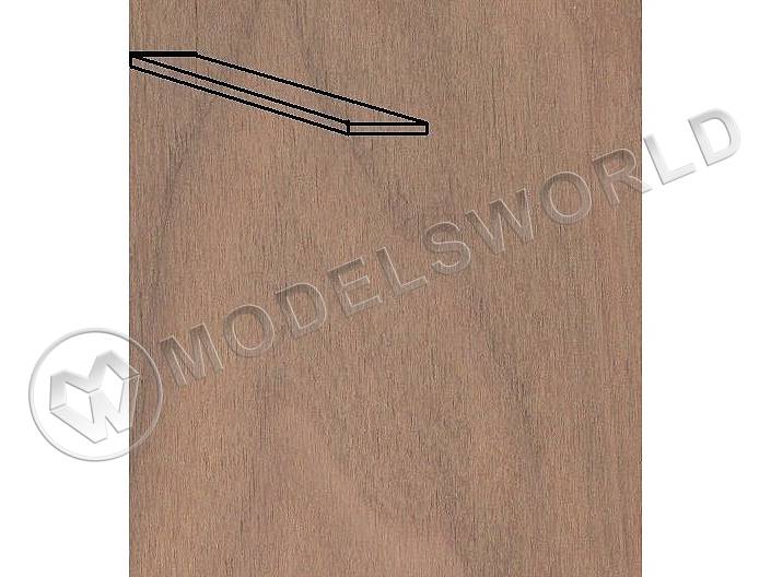 Доска 6x70х1000 мм,  дерево SAPELLY, 1 шт - фото 1