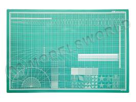 Коврик для резки JAS, самовосстанавливающийся 3-х слойный, А1, 600 х 900 мм