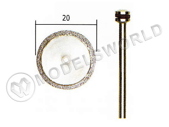 Диск отрезной алмазный Proxxon 28840, 20 мм - фото 1