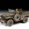 Склеиваемая пластиковая модель Американский армейский автомобиль WC-52 "Три четверти" с лебедкой. Масштаб 1:35