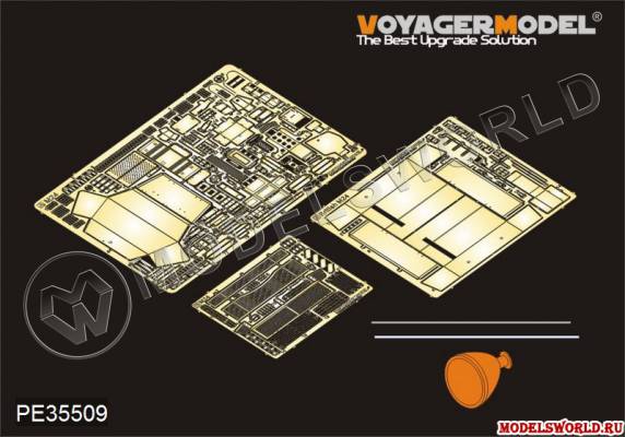 Фототравление для модели WWII British Army M24 Chaffee Light Tank basic, Bronco. Масштаб 1:35