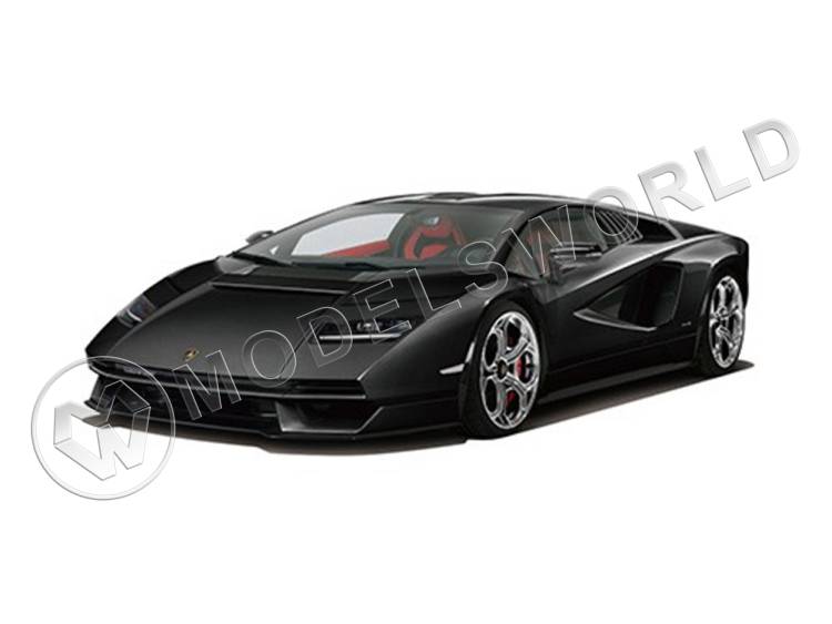 Склеиваемая пластиковая модель Lamborghini Countach LPI 800-4 (Black). Масштаб 1:32 Склеиваемая пластиковая модель Lamborghini Countach LPI 800-4 (Black). Масштаб 1:32 - фото 1