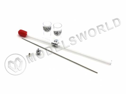 Набор для резьбовых аэрографов JAS, 0.7 мм (игла, сопло, диффузор)