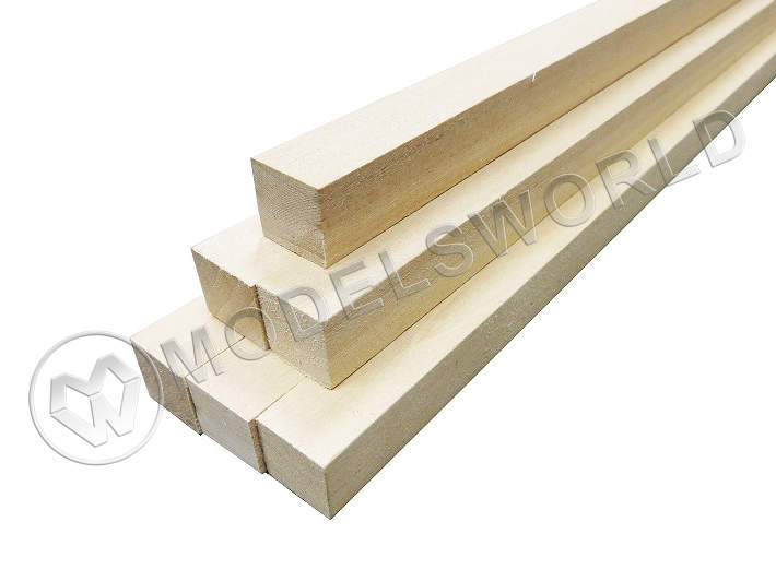Рейка 10.0х10.0x500 мм, липа, 1 шт. - фото 1