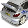 Готовая модель автомобиля Peugeot 206 WRC Clarion в масштабе 1:24