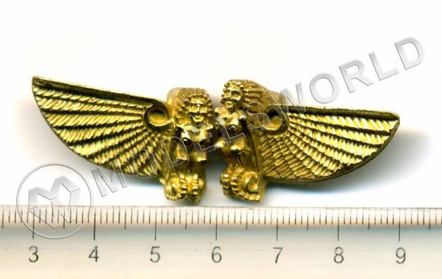 Декоративный элемент, сирена с крылом, 30 мм, металл 1 шт.