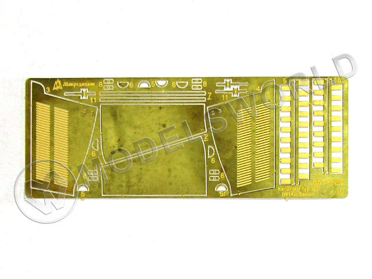 Фототравление капоты для Мерседес 320, ICM. Масштаб 1:35 - фото 1