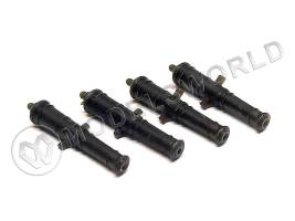 Cтвол 3ф русской пушки 19 мм MASTER KORABEL, фотополимер, 4 шт