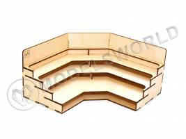 Угловой модуль-органайзер с полочками