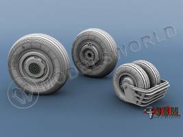 Колеса шасси Су-35. Масштаб 1:48