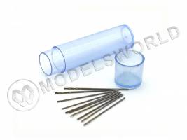 Мини-сверло JAS, HSS 6542 (M2), титановое покрытие, d 0.6 мм, 10 шт