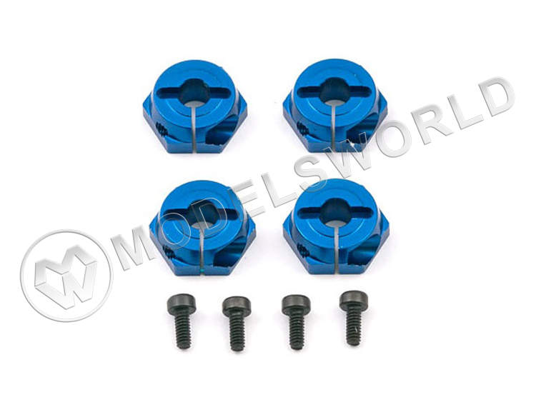 Хабы колес шестигранные Team Associated - FT обжимной 1/10, 4 шт - фото 1