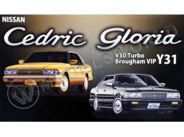 Склеиваемая пластиковая модель  Nissan Cedric/Gloria V30 Turbo Brougham VIP Y31. Масштаб 1:24